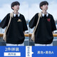 浩术短袖t恤男夏季薄款宽松印花港风潮流潮牌打底衫装半袖百搭体恤男 T2670黑色+T2691灰色-两件 薄款 3XL