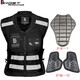 Anti-fall vest motorcycle riding vest vest anti-fall safety clothing Harley reflective clothing motorcycle riding clothing summer men and women black (with protective gear) M