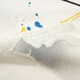 Cotton-made high-end short-sleeved T-shirt men's personalized ink-embroidered trendy brand 2025 summer loose T-shirt men's top 6630 white XL [140-155Jin[Jin equals 0.5 kg]]