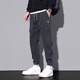 Jüdische Casualhose Herren Sommer Neue trendige Marke Lose Neun-Punkte-Bindungshosen Sporthosen Arbeithosen Männer 9859 Grau + 9859 Militärgrün 4xl