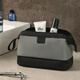 ToMill toiletry bag men's business trip portable storage bag travel toiletry storage bag waterproof dry and wet separation large capacity cosmetic bag British-standard style-grey