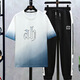 
NJSKAKW2 junior high school students 13 boys T-shirts short-sleeved handsome 15-year-old high school students men's clothing teenagers summer casual suit blue 9226 [short-sleeved T-shirt suit] S S Recommended 60-75 Jin [Jin equals 0.5 kg]