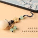 Beiyipin mobile phone lanyard mobile phone chain hanging decoration [financial source] natural bodhi fruit hand-carved money bag mobile phone lanyard creative Chinese style key pendant lucky bag hanging decoration wealth chain