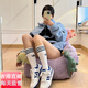 阿迪达斯 （adidas）三叶草FORUM蓝白魔术贴经典休闲运动板鞋FY7756/FY6796官方旗舰正 白绿FZ6296 36.5