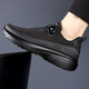 Zapatos de tendencia de carrera transfronteriza de Poustep 2025 zapatos de verano zapatos para hombres deportes casuales al aire libre zapatos de tela transpirable ls3527 zapatos negros individuales 38