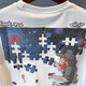 Guangan Aepe T-shirt européen haut de gamme à manches courtes et à manches courtes de la marque Men Summer T-shirt INS T-shirt Ins Top 9926 White L 115-130Jin [Jin est égal à 0,5 kg]