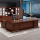 Concubine 2025 Nouveau boss de luxe Boss Office Bureau Chaise Chaise de bureau simple Modern Leader Office Manager Branche Tableau 826 # Modèle suprême 1,6m Table + Double Cabinet auxiliaire