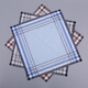 Hai Yiduo Herren-Taschentuch Klassiker Ancient Style Baumwolltaschentuch schweißabsorbierend Retro Sentimental Color Man Quadrattuch Baumwollschweiß-Sicht Taschentuch Quadrattuch Taschentuch [3 Packs] Blau 40*40 cm