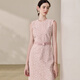 ROEYSHOUSE LOOKIYI beautiful light pink lace dress 2025 summer new light men's bow slim skirt 11965 light pink 2XL