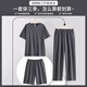 从心睡衣男夏季纯棉短袖短裤长裤三件套装夏天男士睡衣家居服套装 JF 6621三件套 M 男 (高165-170重100-120斤)