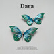 Dara Akoya seawater pearl brooch high-end butterfly corsage coat cheongsam collar pin birthday gift for girlfriend