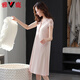 Yalu High-End-Nachthemd für Frauen im Sommermodal-Baumwoll-Kurzärmel-Pyjama schwangere Frauen mit großer kühler und dünner Sommereiseis BJR9249 [modales Baumwollnachthemd] M [80-100jin [Jin gleich 0,5 kg]]]