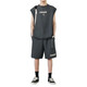 VANCL ESLITE 2025 SET casual Tendencia de verano para hombres Vestocador sin mangas con la camiseta suelta Sports de cinco puntos Manga corta corta ZD5155 Apricot XL Peso 160-180Jin [Jin equivale a 0.5 kg]