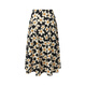 Gloria Skirt Wearing 2025 New High Waist Printed Skirt A-Line Skirt 1E5R2B140 1DD Black Gold Hand-painted Orange Flower M