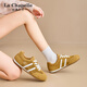 LA CHAPELLE SATOS DE MUJERES 25 AÑOS Nuevos zapatos para mujeres Mesh zapatos de mesa transpirables zapatos de entrenamiento versátiles versátiles de entrenamiento sin pies malolientes zapatos para mujeres livianos amarillo xxe6628-2 37