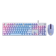 K845 Teclado mecánico y conjunto de mouse G102 Teclado e teclado de los deportes electrónicos con cable y teclado del mouse PBT Office Desktop K845+G102 Segunda generación Negro-+Lotech Table Pad TTC-TEA-Game Office Dual-Purpose X No X No