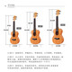 
KAKA25D ukulele veneer mahogany beginners, small guitar for men and women, 23-inch KUC-25D ukulele veneer original sound model