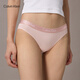 Calvin Klein内衣女士三条装ck本命年提花棉质微弹比基尼三角内裤女QP2349O Q7Z-太空黑/樱花粉/椰青灰 3条 S 尺码偏大，建议拍小一码