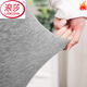 浪莎（LangSha）踩脚打底裤女春季外穿高腰弹力薄款大码莫代尔秋裤脚蹬健美长裤子 深麻灰 2XL (135-160斤)