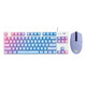 Logitech K845 Teclado mecánico y conjunto de mouse G102 Teclado de juego E por cable y mouse K835 Keyboard PBT Office Logitech K835 Pink KeyCap + G102 White + Luo TTC-Red Axis-Game Selección X No X