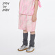 Jnby by JNBY New Jiangnan Buyi Children's Clothing Fun Straight Pants Denim Medium Pants 25 Spring Boys and Girls 1P3E12790 690/Miscellaneous Pink Random Pattern 120 cm