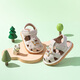 Jingqi (JOYNCLEON) baby sandals and shoes for 1 to 3 years old summer new baby girls shoes soft sole non-slip breathable indoor shoes beige 13.5 cm inside length