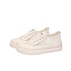 Sipuwang spitzen Fischerschuhe Frauen Sommer atmungsaktive Leinwandschuhe 2025 NEU NICE Design Casual Board Schuhe kleine weiße Schuhe JST 1283 Khaki 35