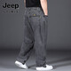 
Jeep (JEEP) spring and summer extra-large size jeans men plus fat plus large sports pants loose straight fat men summer long pants trendy dark blue 9904 models [spot quick delivery] 36 (waist circumference 2 feet 8)