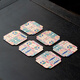 Tang Feng Dunhuang Cultural and Creative Tea Towel Coaster Home High-end Tea Table Special Absorbent Towel National Fashion Rag Double-sided Tea Cloth Pad Dunhuang Coaster 6 Pack