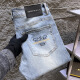 EMPORIO ARMANI Marca de alta gama Armani High-End Light Luxury Trend 2025 Spring and Summer New Men's Jeans Versión europea Slim Small Gray 6227-Ajhh 36