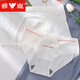 Yalu pareja ropa interior uno para hombres y otra para mujeres seda de hielo sin traza de traje de esquina plana triángulo simple pura y lujuriosa pura y lujuriosa