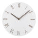 Shantoulin Village In-Wind Wall Clock Wohnzimmer Haushaltsrahmenlose Wanduhr Ultra-dünne digitale stille minimalistische volle weiße wand 9754b 29m*29m