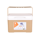Oubaosen 4L insulated box cooler portable small breast milk outdoor car refrigerator ice box ice bag does not need to be plugged in warm sand color