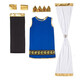 Jehohan Roman ancient Greek mythology performance costume Halloween performance costume cos Greek Princess Athena God King Zeus Children's elegant princess G0165L code 12013 equal code