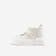 
IIJIN 2024 new women's shoes 8cm thick sole inner height-enhancing fashion beads Mary Zhen casual shoes women YF698ABS beige 37