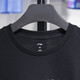 Li Ning pure cotton short-sleeved men's 2025 summer new T-shirt round neck comfortable simple versatile sports and casual half-sleeved black-1 AHSU829-1 M