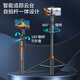 Qi Lun (Qilun) Vollautomatischer Selfie-Stick-Follow-up Gimbal 360 Grad rotierende Handheld-Mobiltelefon-Schießen gegen das Hauch von Live-Yoga AI Face Intelligent Tracking Stativ tragbares Reisen Q13 Gimbal Selfie Stick mit Dual Lights