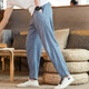 Kazuki Kuraishi Marca moderna Pantalones de lino de estilo chino