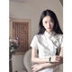 Hualin Mode modifizierte Cheongsam Sommer mädchenhaftes Temperament Weiße Kleider chinesischer Stil täglich 844 Champagner Farbe 2xl