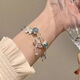 El mismo estilo de Xiaohongshu Burning Butterfly Bracelet New Chinese Fashion Super Fairy Hand Decoration para darle a mi mejor amigo Regalo de cumpleaños M687 [brazalete de mariposa fragmentada]