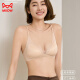 猫人无痕内衣女2025新款无钢圈三角杯光面内衣轻薄款大胸显小胸文胸罩 肤色 S 32/70