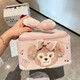Shirley Rose Cosmetic Bag Large Capacity Portable Travel Bag Plush Cute Handbag High-Looking Furry Storage Bag Pink