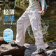 Yoyo one (Yoyo one) girls quick-drying pants 2025 summer thin children's sports ice silk hiking waterproof outdoor girls big children hiking pants 15261 military green [quick-drying pants] 130