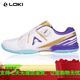 LOKI24 new men and women's same breathable wear-resistant shock-absorbing and anti-slip Thor table tennis shoes Arthur table tennis shoes spin 24 new white and orange TSW5009 size - inner length 230mm 36