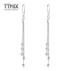 TTMIX Tassel Earrings Women's Platinum Ear Hook pt950 Fashionable Platinum Earrings Birthday Gift 4.3-4.5g