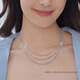 Lukfook Jewelry Platinum 950 Cuban chain simple platinum necklace clavicle chain without pendant single piece Price L04P0002DS 2.61 grams (including labor cost 238 yuan) Type C