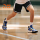 Anta Children's Sneakers Men's Big Children's Chaussures 2025 Été Nouveau produit Mesh Field Breashing Amortinement Spark Basketball Chaussures Haiji Blue / Ivory White / Black-7 34