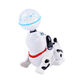 Mi Lan practices head-up toys for newborn babies and toddlers 0-3-6 three-four-month-old children 8 little month old babies to coax babies. Rotating puppy + charging set