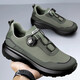 Zapatos de tendencia de carrera transfronteriza de Poustep 2025 zapatos de verano zapatos para hombres deportes casuales al aire libre zapatos de tela transpirable ls3527 zapatos negros individuales 38