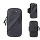 Shanyouyuan running mobile phone arm bag mobile phone bag sports fitness arm cover outdoor equipment storage wrist bag wrist arm multi-function black - single function model for use within 7 inches